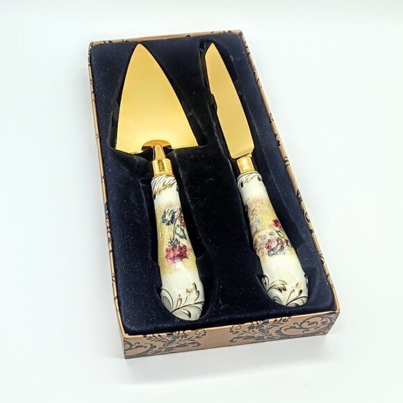 Swarask Baghdad Iraq Cake Pie Serving Set NIB - Picture 1 of 8